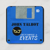 Aangepaste Retro Game Floppy Disk 3 Square Busines Vierkante Visitekaartje (Voorkant)