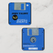 Aangepaste Retro Game Floppy Disk 3 Square Busines Vierkante Visitekaartje (Voorkant / Achterkant)