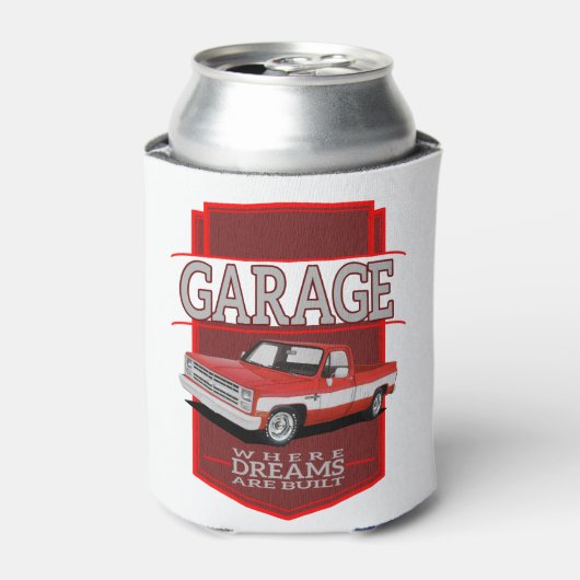 aangepaste retro garage c10 blikjeskoeler (Blikje Voorkant)