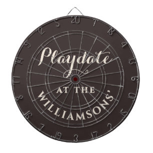 Aangepaste Retro Grappige Speelafspraak Minimalist Dartbord