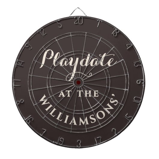 Aangepaste Retro Grappige Speelafspraak Minimalist Dartbord (Voorkant)