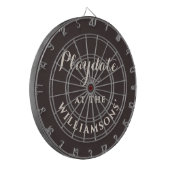 Aangepaste Retro Grappige Speelafspraak Minimalist Dartbord (Voorkant Links)