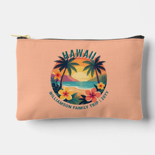 Aangepaste Retro Hawaï Tropische Vakantie Familie  Etui