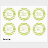 Aangepaste Retro Kitchen-Stickers Ronde Sticker (Vel)