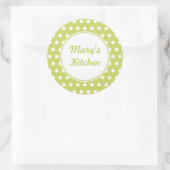Aangepaste Retro Kitchen-Stickers Ronde Sticker (Tas)
