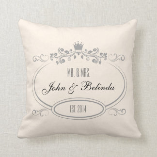 Aangepaste retro lijst Weddenschap Pillow Kussen