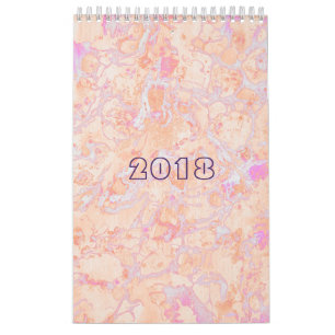 Aangepaste Retro Marmer Kunst Kalender