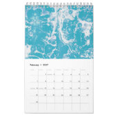 Aangepaste retro marmeren kunst kalender (Feb 2027)