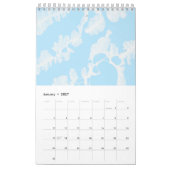 Aangepaste retro marmeren kunst kalender (Jan 2027)