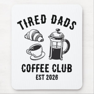 Aangepaste Retro Moeë Papa's Coffeclub OPR 2026 Muismat