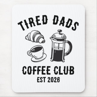 Aangepaste Retro Moeë Papa's Coffeclub OPR 2026 Muismat