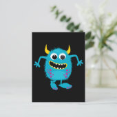 Aangepaste Retro Monster Briefkaart (Staand voorkant)