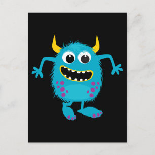 Aangepaste Retro Monster Briefkaart