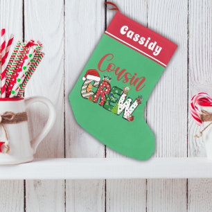 Aangepaste Retro Neef Crew Kerstmis Kleine Kerstsok
