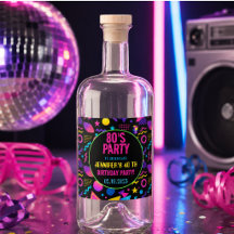 Aangepaste Retro Neon 80's Verjaardag – Leuk voor 