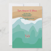 Aangepaste retro Open Water Swimming 60th Birthday Kaart (Achterkant)