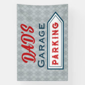 Aangepaste Retro Parkeer Teken Banner (Verticaal)