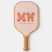 Aangepaste Retro Pickleball Paddle (Achterkant)