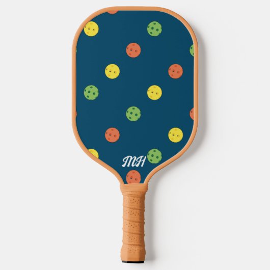 Aangepaste Retro Pickleball Paddle (Achterkant)