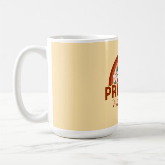 Aangepaste Retro Principal Mok met Naam (Links)