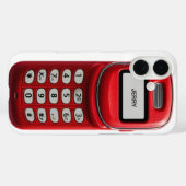 Aangepaste Retro Push Button Mobiele Telefoon Case-Mate iPhone Case (Achterkant (horizontaal))