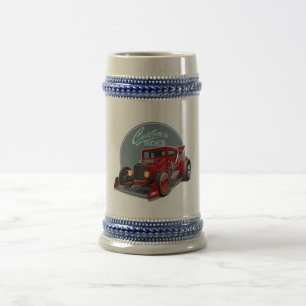 Aangepaste retro race auto concept bierpul