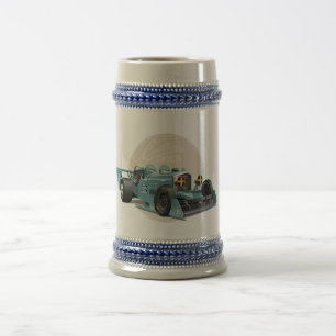 Aangepaste retro race auto concept bierpul