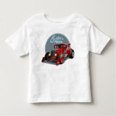 Aangepaste retro race auto concept kinder shirts (Voorkant)