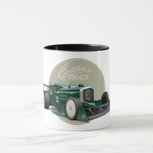 Aangepaste retro race auto concept mok (Midden)