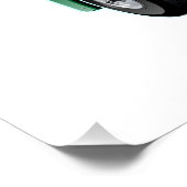 Aangepaste retro race auto concept perfect poster (Hoek)