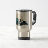 Aangepaste retro race auto concept reisbeker (Voorkant rechts)