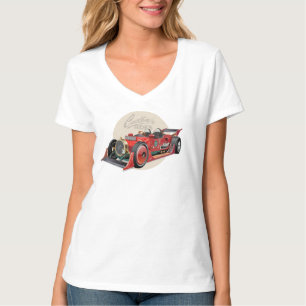 Aangepaste retro race auto concept t-shirt
