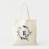 Aangepaste Retro rustic  Floral met adem Tote Bag (Voorkant)