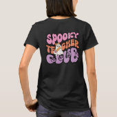 Aangepaste Retro Spooky Ghost Teacher Club T-shirt (Achterkant)