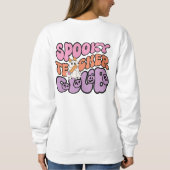Aangepaste Retro Spooky Teacher Club Trui (Achterkant)