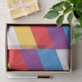 Aangepaste Retro Streep Moderne Minimalistische Kl Tissuepapier (Geschenk)