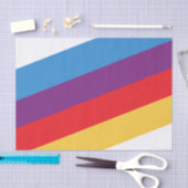 Aangepaste Retro Streep Moderne Minimalistische Kl Tissuepapier (Craft)