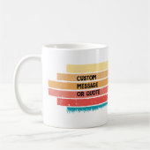 Aangepaste retro Sunset Bichon Frisé Pet Dog Koffiemok (Links)