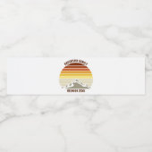 Aangepaste Retro Sunset Mountain Familie Reünie Pa Waterfles Etiket (Enkel label)