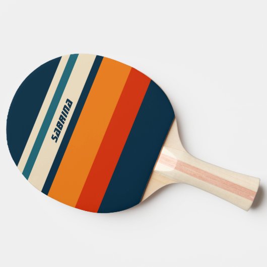 Aangepaste retro tafeltennisbatje (Zijkant)