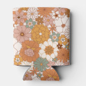 Aangepaste Retro Terracotta Boho Floral Baby showe Blikjeskoeler (Achterkant)