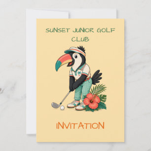 Aangepaste Retro Toekan Junior Golfclub Kids Kaart