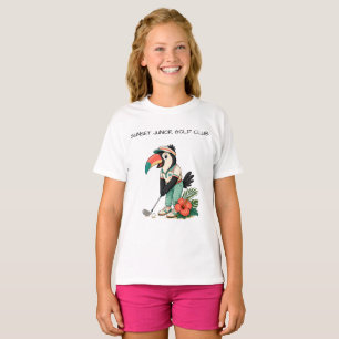Aangepaste Retro Toekan Junior Golfclub Kids T-shirt