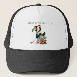 Aangepaste Retro Toekan Junior Golfclub Kids Trucker Pet