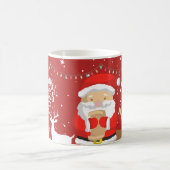 Aangepaste retro trendy en favoriete Kerstmis Koffiemok (Center)