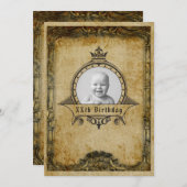 Aangepaste  retro van het sjabloon voor geboorteda kaart (Voorkant / Achterkant)