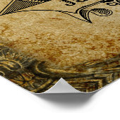 Aangepaste retro van het sjabloon voor geboorteda poster (Hoek)