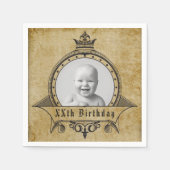 Aangepaste  retro van het sjabloon voor geboorteda servet (Voorkant)