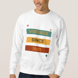 Aangepaste Retro Verjaardag Elke Leeftijd Vintage Trui
