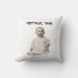 Aangepaste Retro Vintage Gelukkige Verjaardag Foto Kussen
